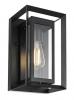 Felix Galvanised Iron Black Wall Light IP44